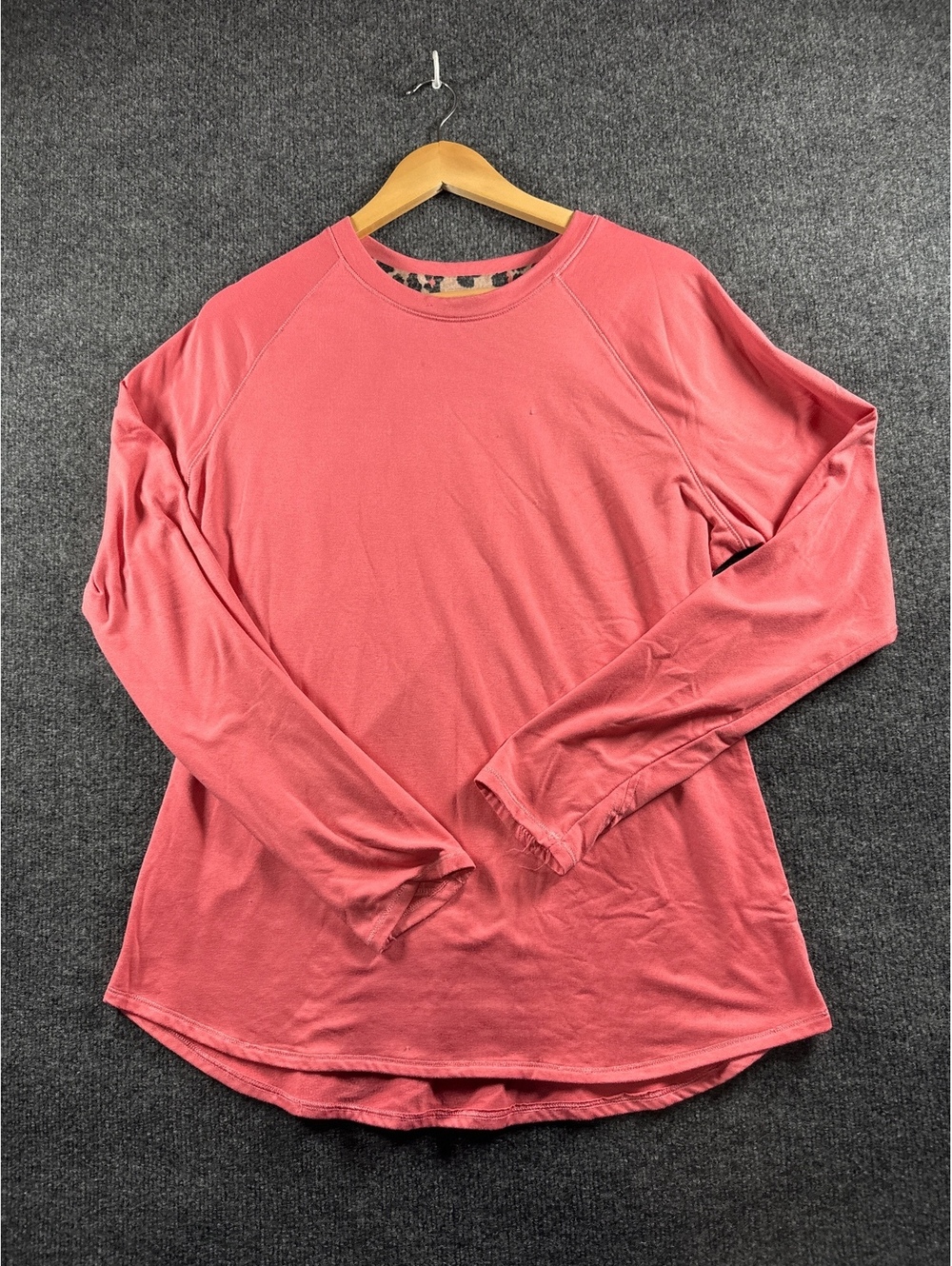 Climate Right Cuddl Duds Womens XL Pink Long Sleeve Stretch Shirt Top